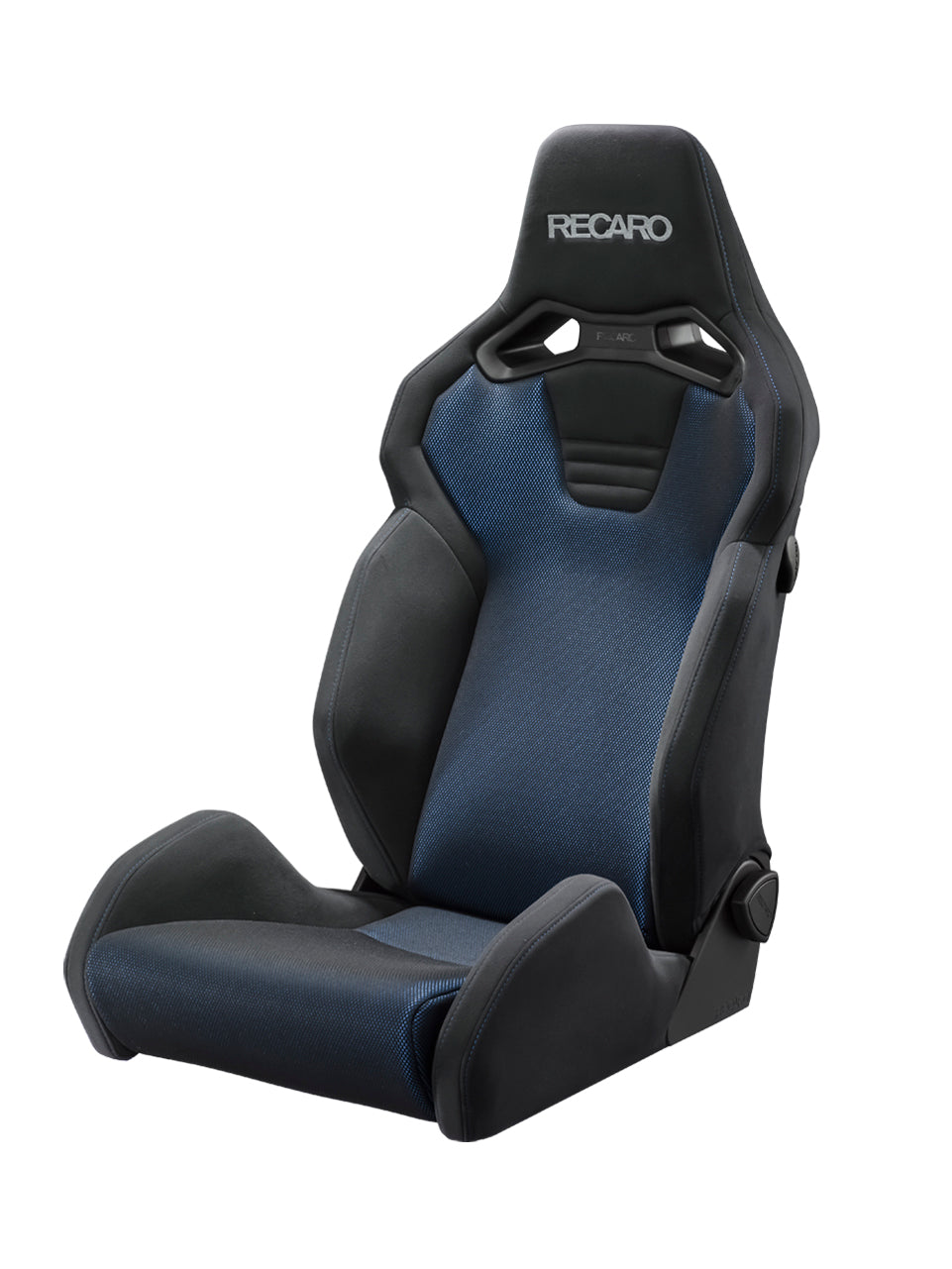 RECARO SR-S BK100 BL BK BRILLIANT MESH BLUE AND BLACK COLOR WITH HEATED SEATS 81-120.21.643-0