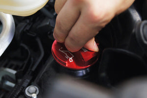 MONSTER SPORT OIL FILLER CAP ONE TOUCH TYPE RED COLOR FOR  293130-9600M