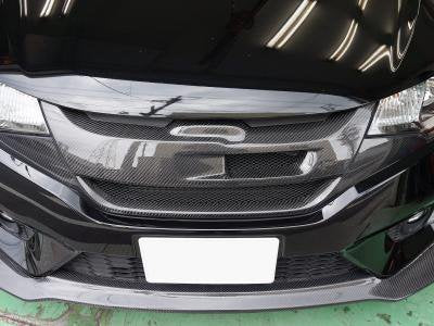 SEEKER FRONT GRILLE CARBON UV CLEAR PAINTED FOR HONDA FIT GK  16010-GK5-C02