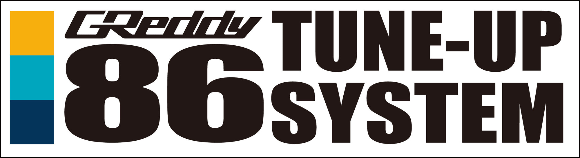 GREDDY 86 TUNE-UP SYSTEM STICKER (CUT LETTER) FOR   18000176