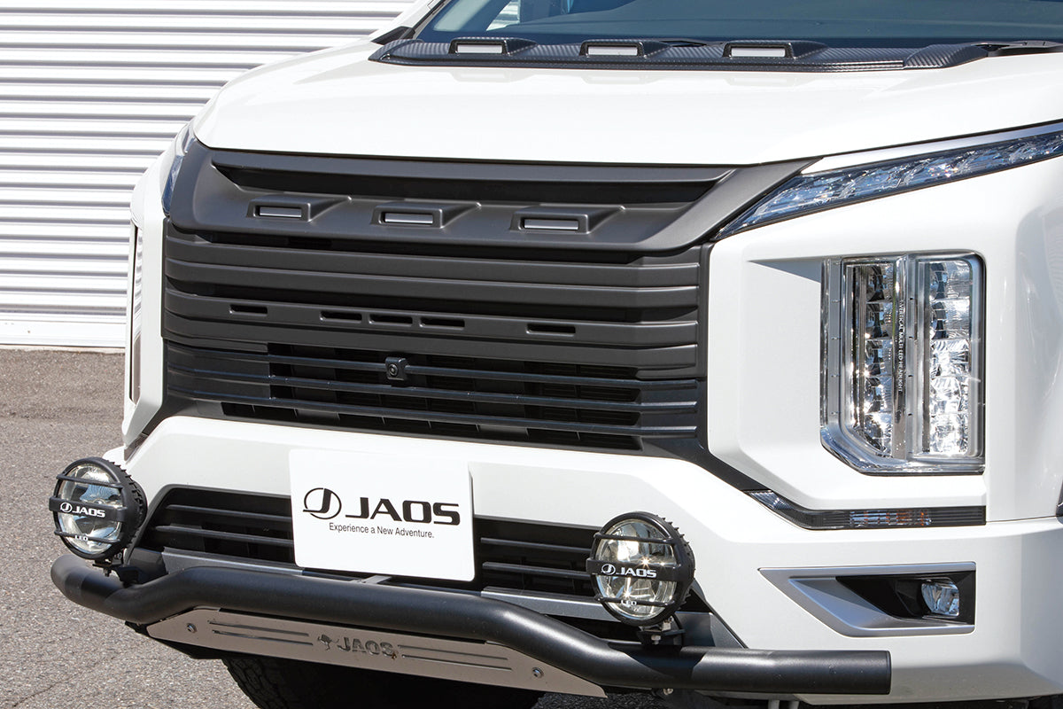 JAOS FRONT GRILL MATTE BLACK FOR MITSUBISHI DELICA D:5 DIESEL B061306MB