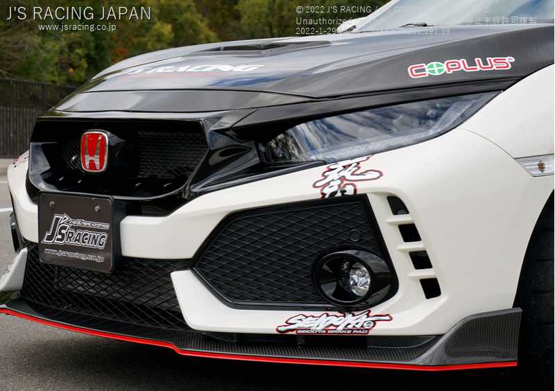 J'S RACING FRONT SPORTS GRILL FOR HONDA CIVIC FK8 AG-K8