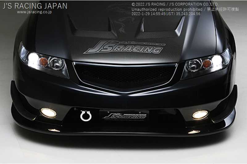 J'S RACING FRONT BUMPER TYPE-S FRP FOR HONDA ACCORD CL7 K20A JSF-E2-F