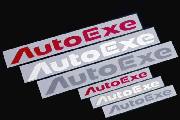 AUTOEXE LOGO STICKER S SIZE RED FOR GOODS  A11300-03