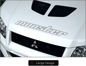 MONSTER SPORT HOLLOW STICKER [STRAIGHT] CLEAR X LIGHT SILVER FOR  ZZZA30