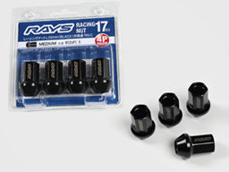 RAYS RACING SERIES 17HEX L35 RACING NUT MEDIUM NON-PENETRATING TYPE (RN-C) 4 PACK M12X1.5 FOR  7413-M12-1-25-1