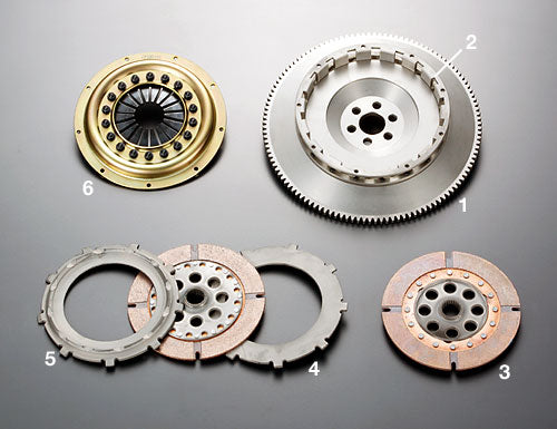 OSGIKEN TS SERIES TWIN PLATE CLUTCH KIT CLUTCH DISC 1 PIECE FOR TOYOTA STARLET EP82 EP91 4E TS2A-EP82EP91-CLUTCH-DISC