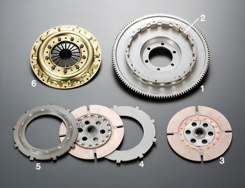 OSGIKEN TS SERIES TWIN PLATE CLUTCH KIT CLUTCH DISC 1 PIECE FOR TOYOTA STARLET EP82 EP91 4E TS2BS-EP82EP91-CLUTCH-DISC