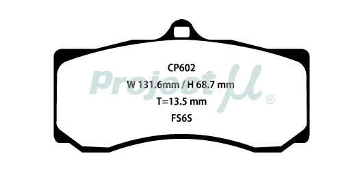 PROJECT MU STREET NS-C FRONT BRAKE PAD CP602-NS-C