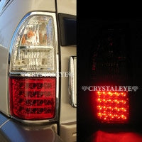 CRYSTAL EYE LED TAIL LAMP, RED CLEAR TYPE FOR TOYOTA LAND CRUISER PRADO 90 95  L111RC