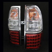CRYSTAL EYE LED TAIL LAMP, RED CLEAR TYPE FOR TOYOTA LAND CRUISER PRADO 90 95  L111RC