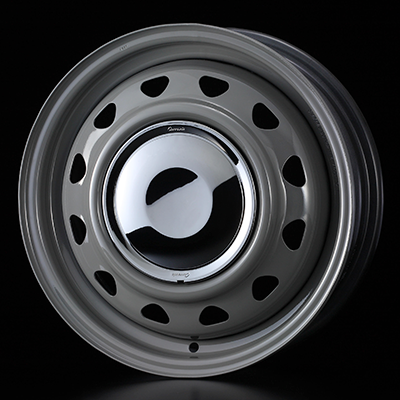 WEDS STYLISH WHEELS NEOCARROW 14X4.5J +45 8H GRAY CRMCAP FLINT GRAY 0014045