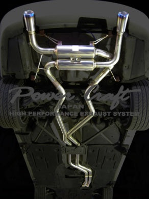 POWER CRAFT HYBRID EXHAUST MUFFLER SYSTEM FOR BMW 335i COUPE TWIN TURBO P-BM530102
