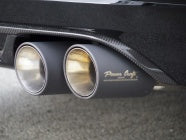 POWER CRAFT HYBRID EXHAUST MUFFLER SYSTEM WITH BLACK TAIL FOR AUDI S8 P-AU750101-BKT