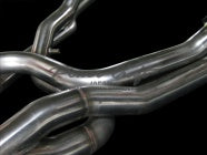 POWER CRAFT HYBRID EXHAUST MUFFLER SYSTEM WITH BLACK TAIL FOR FERRARI 612 SCAGLIETTI P-FE400101-BKT