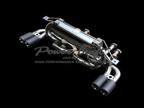 POWER CRAFT HYBRID EXHAUST MUFFLER SYSTEM WITH BLACK TAIL FOR FERRARI 512TR P-FE1060101-BKT