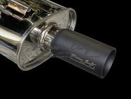 POWER CRAFT EXHAUST MUFFLER SYSTEM UNDER DIFFERENTIAL WITH BLACK TAIL FOR TOYOTA AE86 P-TO010101-BKT