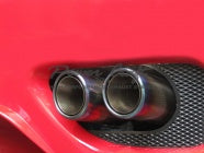 POWER CRAFT HYBRID EXHAUST MUFFLER SYSTEM WITH BLACK TAIL FOR FERRARI F360 SPIDER P-FE370101-BKT