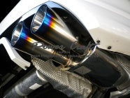 POWER CRAFT EXHAUST MUFFLER SYSTEM WITH BLACK TAIL FOR PORSCHE PANAMERA HYBRID  P-PO470106-BKT