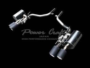 POWER CRAFT HYBRID EXHAUST MUFFLER SYSTEM WITH BLACK TAIL FOR MASERATI GHIBLI 2013.1- 2017.10 P-MAS800101-BKT