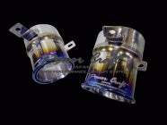 POWER CRAFT HYBRID EXHAUST MUFFLER SYSTEM WITH RACING STRAIGHT CATALYZER AND WITH BLACK TAIL FOR FERRARI 488 SPECIA P-FE900101-SE-BKT