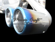 POWER CRAFT HYBRID EXHAUST MUFFLER SYSTEM WITH BLACK TAIL FOR FERRARI 355 P-FE360102-BKT
