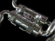POWER CRAFT HYBRID EXHAUST MUFFLER SYSTEM WITH BLACK TAIL FOR BMW E92 M3 P-BM520103-BKT