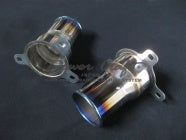 POWER CRAFT HYBRID EXHAUST MUFFLER SYSTEM WITH BLACK TAIL FOR FERRARI F430 SCUDERIA FERRARI F430 16M SCUDERIA P-FE390101-BKT