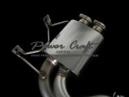 POWER CRAFT HYBRID EXHAUST MUFFLER SYSTEM WITH BLACK TAIL FOR BMW E46 M3 P-BM510103-BKT