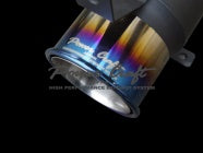 POWER CRAFT HYBRID EXHAUST MUFFLER SYSTEM WITH RACING STRAIGHT CATALYZER AND WITH BLACK TAIL FOR FERRARI 488 PISTA P-FE880101-SE-BKT