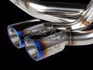 POWER CRAFT HYBRID EXHAUST MUFFLER SYSTEM WITH BLACK TAIL FOR PORSCHE 997 CARRERA S 4S PDK P-PO920101-BKT