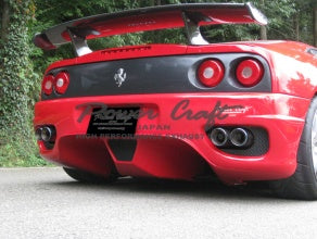 POWER CRAFT HYBRID EXHAUST MUFFLER SYSTEM WITH BLACK TAIL FOR FERRARI F360 SPIDER P-FE370101-BKT