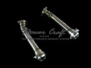 POWER CRAFT HYBRID EXHAUST MUFFLER SYSTEM WITH BLACK TAIL FOR FERRARI 348 P-FE410101-BKT