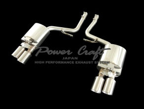 POWER CRAFT HYBRID EXHAUST MUFFLER SYSTEM V8 TURBO WITH BLACK TAIL FOR PORSCHE PANAMERA TURBO P-PO470111-BKT