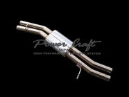POWER CRAFT HYBRID EXHAUST MUFFLER SYSTEM WITH BLACK TAIL FOR AUDI S8 PLUS P-AU830101-BKT