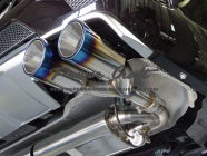 POWER CRAFT HYBRID EXHAUST MUFFLER SYSTEM WITH BLACK TAIL FOR MERCEDES BENZ GL63  P-BE180102-BKT
