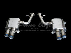 POWER CRAFT HYBRID EXHAUST MUFFLER SYSTEM WITH BLACK TAIL FOR FERRARI 612 SCAGLIETTI P-FE400101-BKT