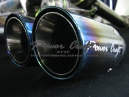 POWER CRAFT HYBRID EXHAUST MUFFLER SYSTEM WITH BLACK TAIL FOR FERRARI 348 P-FE410101-BKT