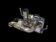 POWER CRAFT HYBRID EXHAUST MUFFLER SYSTEM WITH BLACK TAIL FOR FERRARI CALIFORNIA TURBO  P-FE440104-BKT