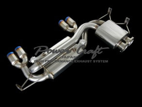 POWER CRAFT HYBRID EXHAUST MUFFLER SYSTEM WITH BLACK TAIL FOR BMW E46 M3 P-BM510103-BKT