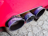 POWER CRAFT EXHAUST MUFFLER SYSTEM WITH BLACK TAIL FOR FERRARI F40  P-FE870101-BKT