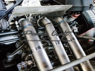 POWER CRAFT EXHAUST MUFFLER SYSTEM WITH BLACK TAIL FOR FERRARI F40  P-FE870101-BKT