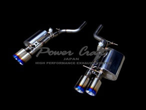 POWER CRAFT HYBRID EXHAUST MUFFLER SYSTEM WITH BLACK TAIL FOR BMW E63 M6 P-BM970101-BKT