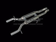POWER CRAFT HYBRID EXHAUST MUFFLER SYSTEM WITH BLACK TAIL FOR AUDI S8 P-AU750101-BKT