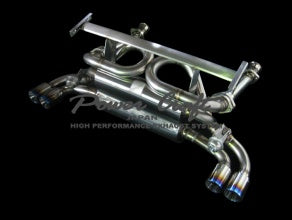 POWER CRAFT HYBRID EXHAUST MUFFLER SYSTEM WITH BLACK TAIL FOR FERRARI 348 P-FE410101-BKT