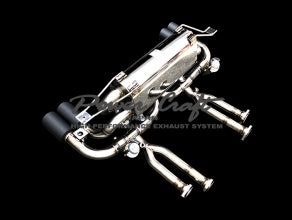 POWER CRAFT HYBRID EXHAUST MUFFLER SYSTEM WITH BLACK TAIL FOR FERRARI 512TR P-FE1060101-BKT