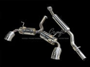 POWER CRAFT EQUAL LENGTH EXHAUST SYSTEM WITH TITANIUM TAIL WITH MATTE BLACK FINISH FOR SUBARU BRZ ZD8 P-SU270127-BKT