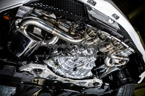 POWER CRAFT HYBRID EXHAUST MUFFLER SYSTEM WITH RACING STRAIGHT CATALYZER INCLUDED FOR HONDA NSX  P-HO160101-SE