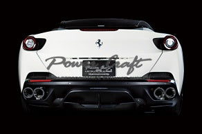 POWER CRAFT HYBRID EXHAUST MUFFLER SYSTEM WITH BLACK TAIL FOR FERRARI PORTFINO P-FE1090101-BKT