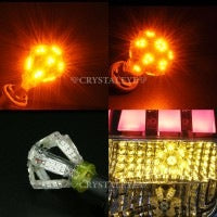 CRYSTAL EYE DIAMOND LED BULB T20 ORANGE (FOR TURN SIGNALS) FOR  R005LU